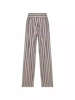 Широкие брюки в полоску Erika Cavallini