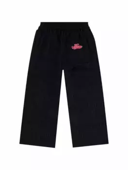 Широкие брюки в полоску Kenzo, тёмно-синий