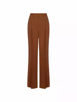 Широкие брюки в полоску Loro Piana, коричневый