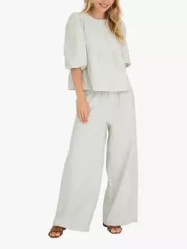 Широкие брюки в полоску от бетти A-VIEW, цвет Dusty Mint