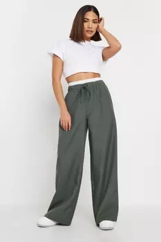 Широкие брюки в полоску Pixiegirl Petite, серый