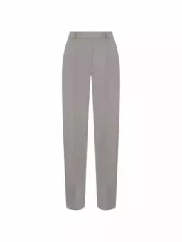 Широкие брюки в полоску Remain, серый