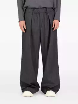 Широкие брюки в полоску со складками Socit Anonyme, серый