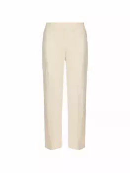 Широкие брюки в полоску TOTEME, бежевый