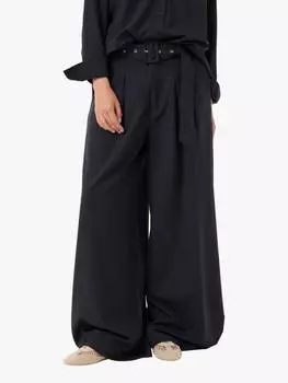 Широкие брюки в полоску vitta MY ESSENTIAL WARDROBE, темно-синий