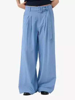 Широкие брюки в полоску vitta MY ESSENTIAL WARDROBE, цвет Sky Blue