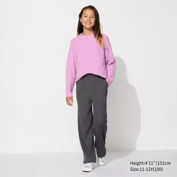Брюки широкие UNIQLO, темно-серый
