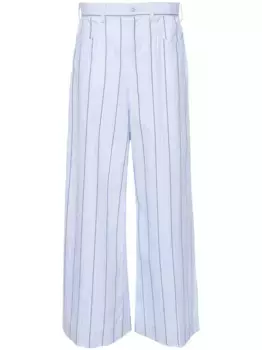 Широкие брюки в тонкую полоску Marni, синий