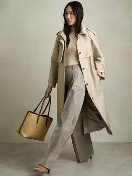 Широкие брюки в тонкую полоску от таллулы Reiss, серый