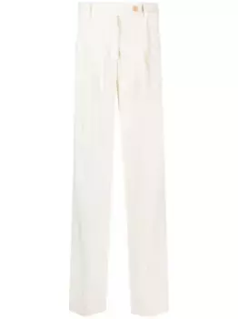 Широкие брюки в тонкую полоску ZIMMERMANN, нейтральный