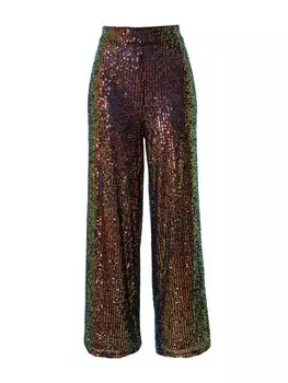 Широкие брюки Warehouse, коричневый