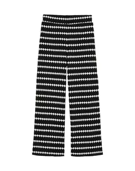 Широкие брюки WE Fashion, черный