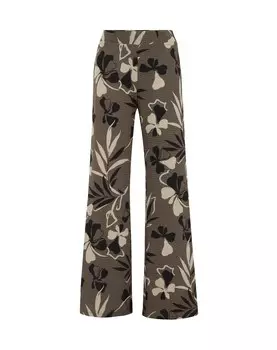 Широкие брюки WE Fashion, оливковый