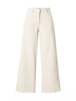 Широкие брюки WEEKDAY, белый