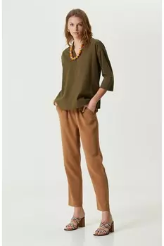 Широкие брюки верблюжьего цвета Network, коричневый