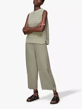 Широкие брюки Whistles, хаки