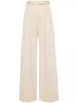 Широкие брюки Zinnia со складками Max Mara, бежевый