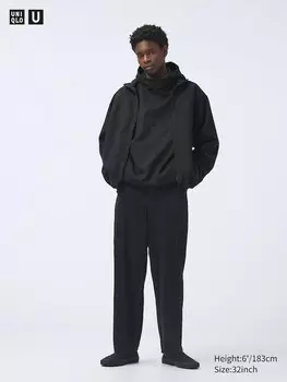 Широкие цветные джинсы Uniqlo, серый