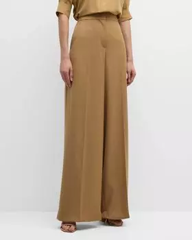 Широкие длинные брюки Senna Max Mara, цвет Honey