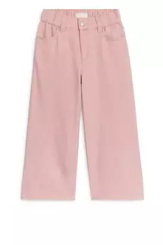 Широкие джинсовые брюки Arket, розовый