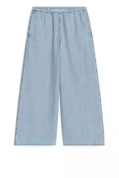 Широкие джинсовые брюки Arket, синий
