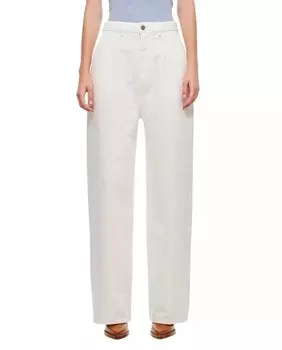 Широкие джинсовые брюки Loulou Studio, белый