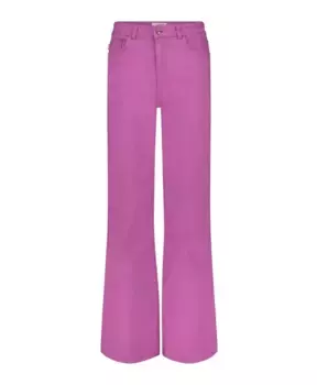 Широкие джинсовые брюки с вышивкой в виде сердца Fabienne Chapot, фиолетовый