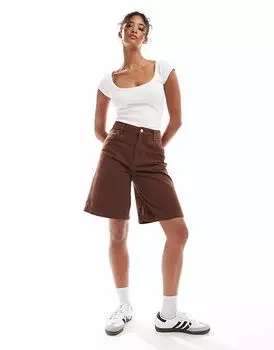 Широкие джинсовые шорты ASOS DESIGN