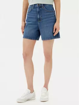 Широкие джинсовые шорты Stella 112364098 Lee, синий