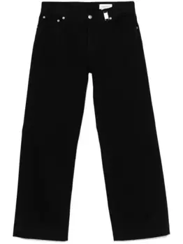 Широкие джинсы Alexander McQueen, черный