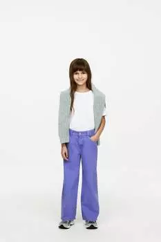 Широкие джинсы Arket, фиолетовый