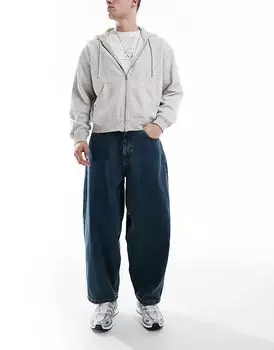 Широкие джинсы-баллоны ASOS DESIGN в средне-синем цвете