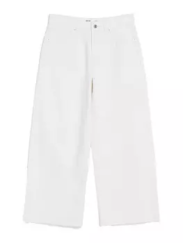 Широкие джинсы Bershka, белый