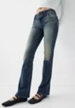 Широкие джинсы Bershka, синий