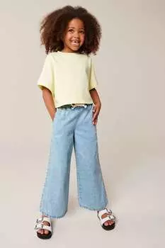Широкие джинсы без застежки (3–16 лет) Next, синий