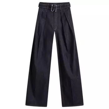 Широкие джинсы Blanc Sportmax, синий