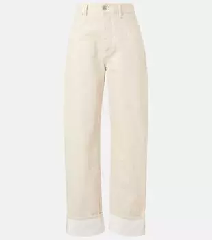 Широкие джинсы Bottega Veneta, Pale Meringue