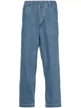 Широкие джинсы чинос Nanamica, синий