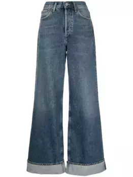 Широкие джинсы Dame из органического хлопка AGOLDE, синий