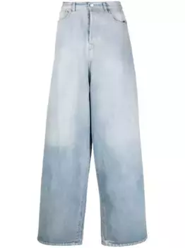 Широкие джинсы Destroyed VETEMENTS, синий