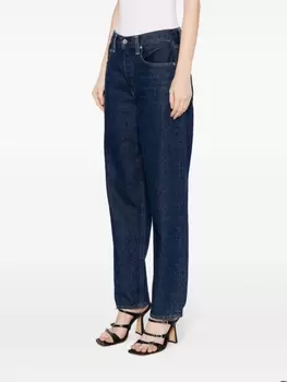 Широкие джинсы Devi с заниженной талией Citizens of Humanity, синий