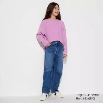 Широкие джинсы для детей UNIQLO, синий