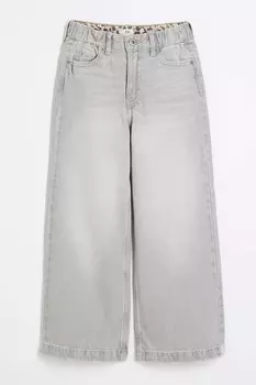 Широкие джинсы для девочек River Island, серый