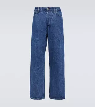 Широкие джинсы Dries Van Noten, синий
