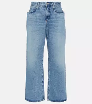 Широкие джинсы Fusion с высокой посадкой AGOLDE, синий