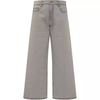 Широкие джинсы Future Denim GANNI, серый