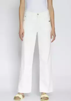 Широкие джинсы GANG "94AMELIE WIDE", кремовый