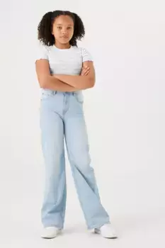 Широкие джинсы Garcia "Annemay", для ДЕВОЧЕК, цвет Bleached