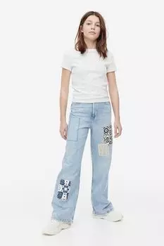 Широкие джинсы H&M