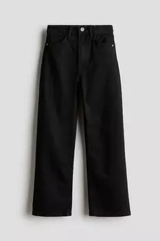 Широкие джинсы H&M, черный